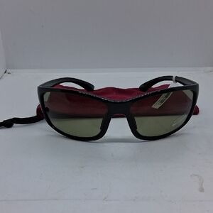 NWT SUNCLOUD Sentry Black/Polar Yellow Sunglasses